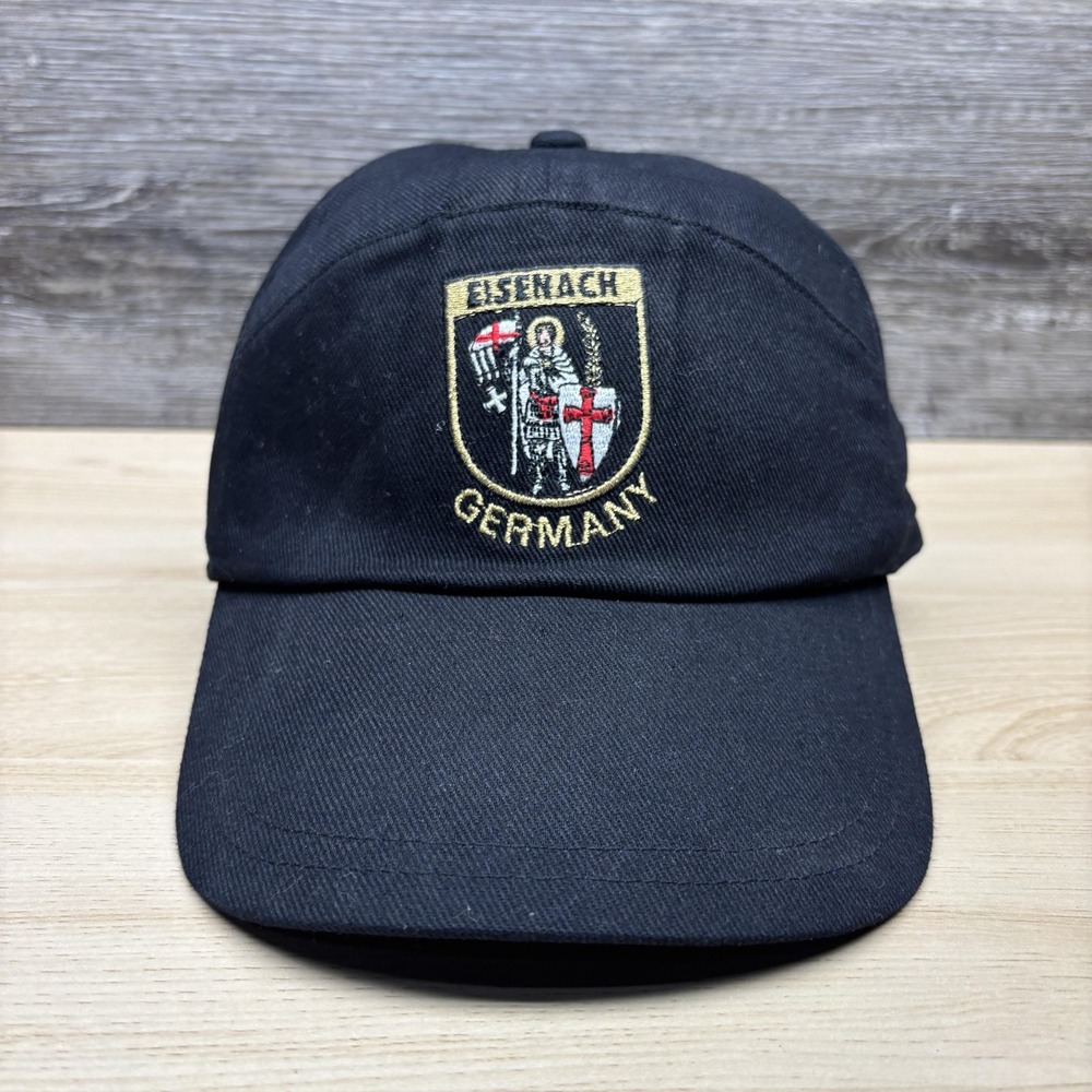 Eisenach Germany Hat Cap Snap Back Black Embroidered Crest Souvenir Mens